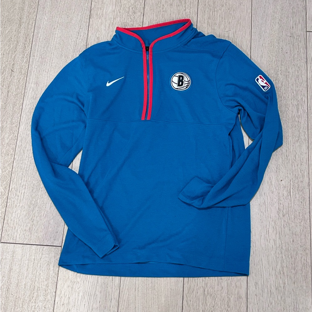 New Teal Brooklyn Nets NBA Nike Quarter Zip Men’s Small